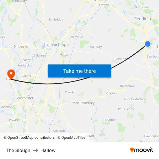 The Slough to Hallow map