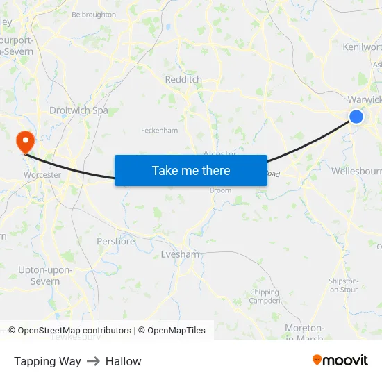 Tapping Way to Hallow map