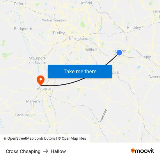 Cross Cheaping to Hallow map