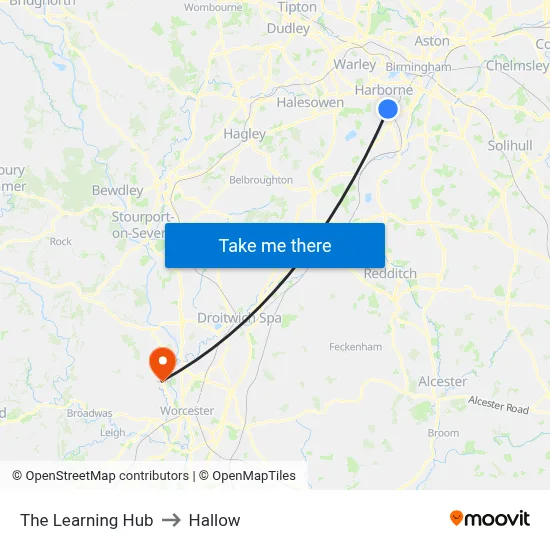 The Learning Hub to Hallow map