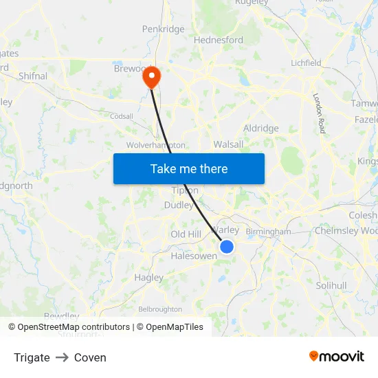 Trigate to Coven map