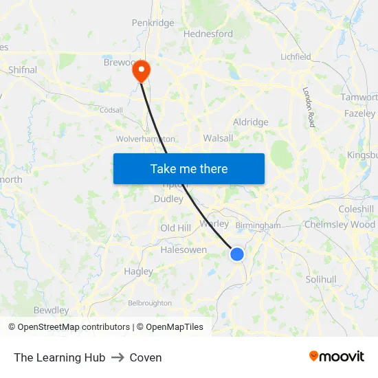 The Learning Hub to Coven map