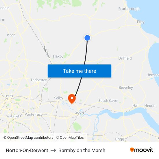 Norton-On-Derwent to Barmby on the Marsh map
