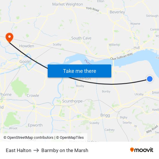 East Halton to Barmby on the Marsh map