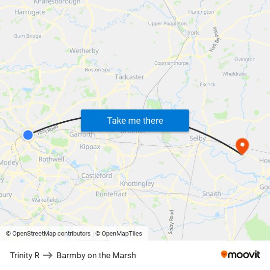 Trinity R to Barmby on the Marsh map