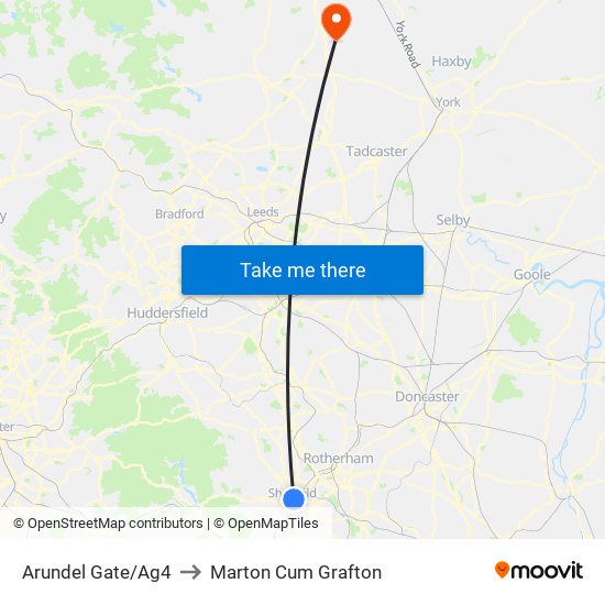 Arundel Gate/Ag4 to Marton Cum Grafton map