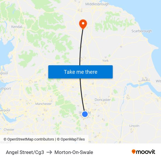 Angel Street/Cg3 to Morton-On-Swale map