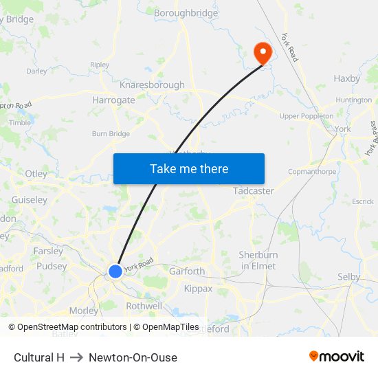 Cultural H to Newton-On-Ouse map