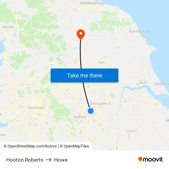 Hooton Roberts to Howe map