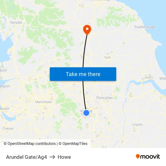 Arundel Gate/Ag4 to Howe map