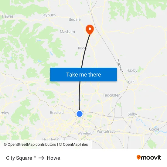 City Square F to Howe map
