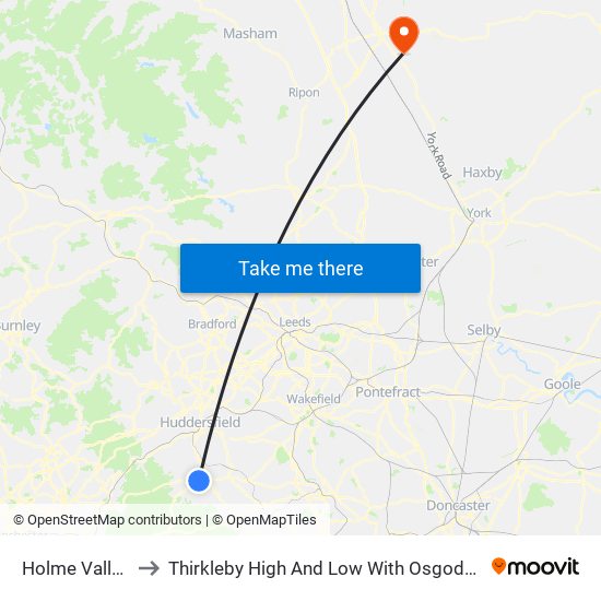 Holme Valley to Thirkleby High And Low With Osgodby map