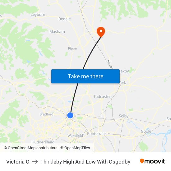 Victoria O to Thirkleby High And Low With Osgodby map