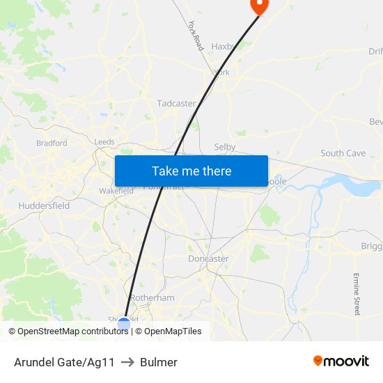 Arundel Gate/Ag11 to Bulmer map