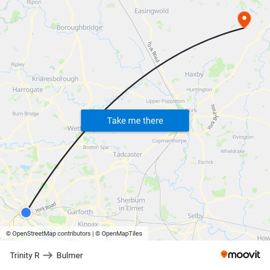 Trinity R to Bulmer map