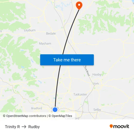 Trinity R to Rudby map