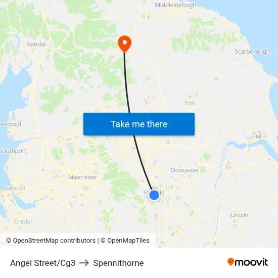 Angel Street/Cg3 to Spennithorne map