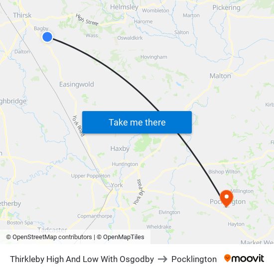 Thirkleby High And Low With Osgodby to Pocklington map