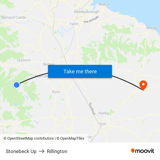 Stonebeck Up to Rillington map