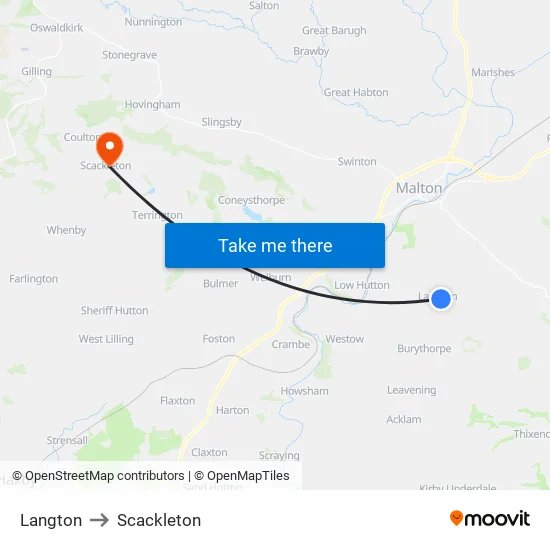 Langton to Scackleton map