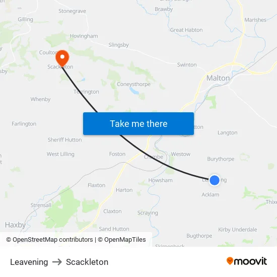 Leavening to Scackleton map