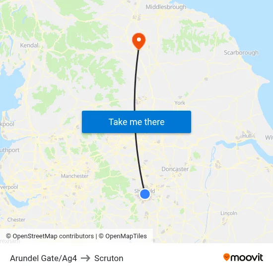 Arundel Gate/Ag4 to Scruton map
