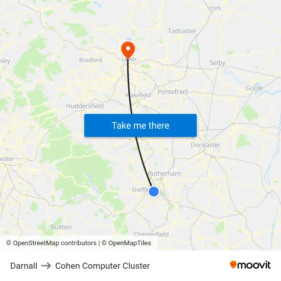 Darnall to Cohen Computer Cluster map