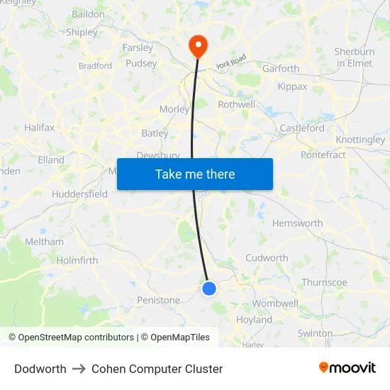 Dodworth to Cohen Computer Cluster map
