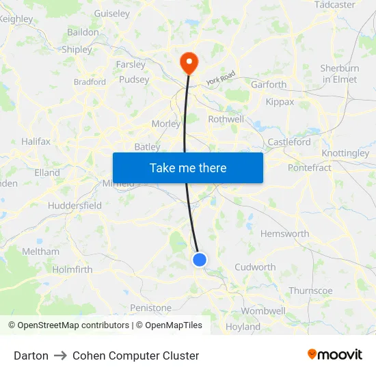 Darton to Cohen Computer Cluster map