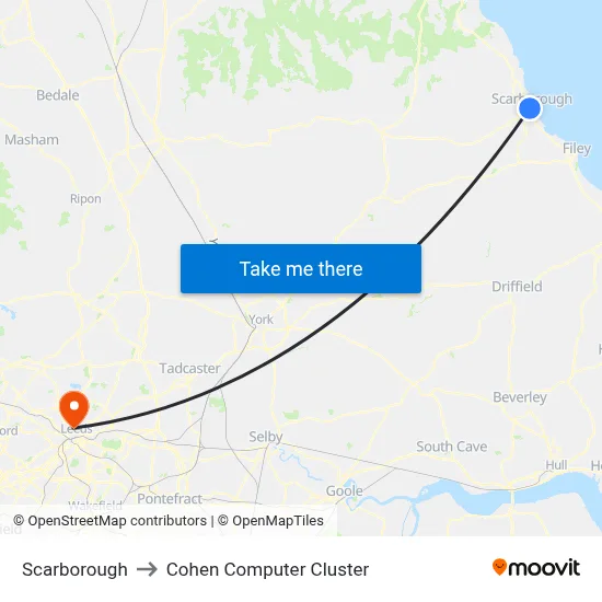 Scarborough to Cohen Computer Cluster map