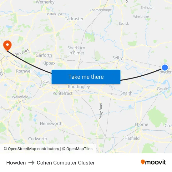 Howden to Cohen Computer Cluster map