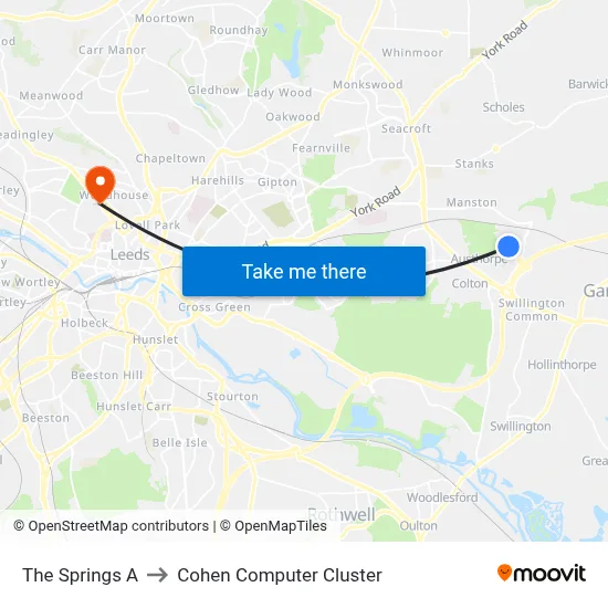 The Springs A to Cohen Computer Cluster map
