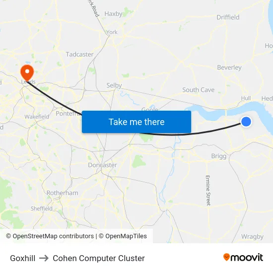 Goxhill to Cohen Computer Cluster map
