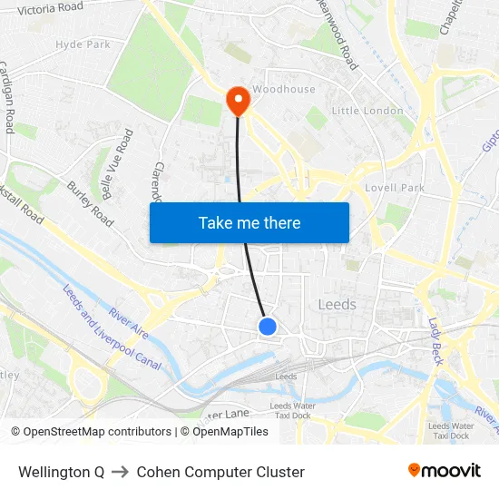 Wellington Q to Cohen Computer Cluster map