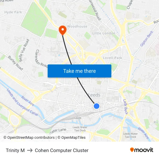 Trinity M to Cohen Computer Cluster map