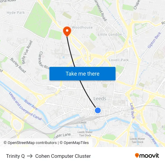 Trinity Q to Cohen Computer Cluster map
