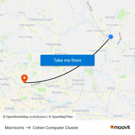 Morrison's to Cohen Computer Cluster map