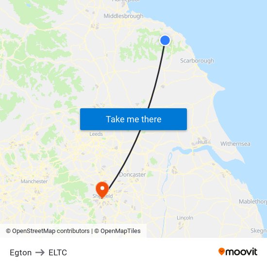 Egton to ELTC map