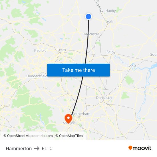 Hammerton to ELTC map