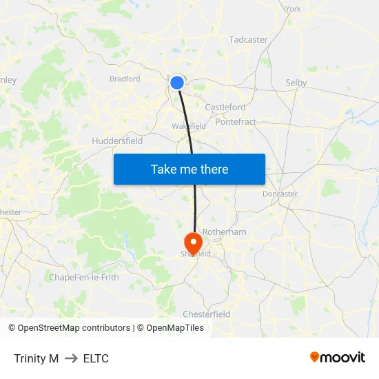 Trinity M to ELTC map