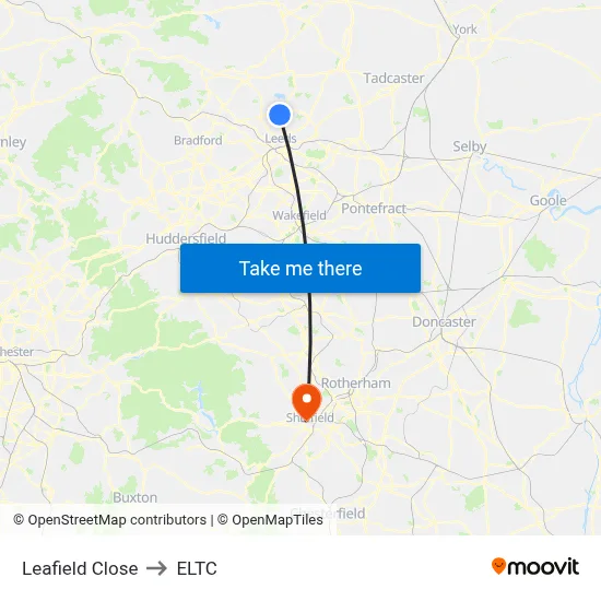 Leafield Close to ELTC map