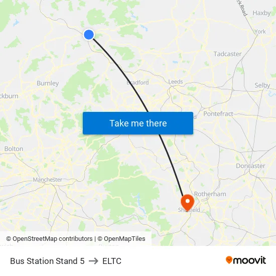 Bus Station Stand 5 to ELTC map
