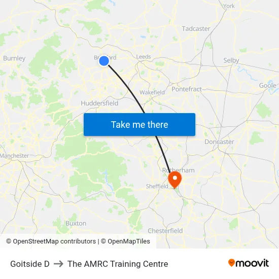 Goitside D to The AMRC Training Centre map