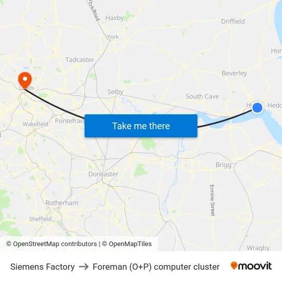 Siemens Factory to Foreman (O+P) computer cluster map