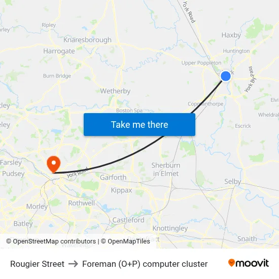 Rougier Street to Foreman (O+P) computer cluster map