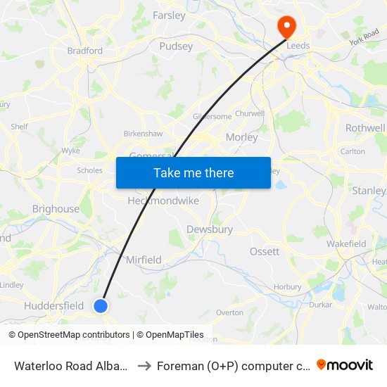 Waterloo Road Albany Rd to Foreman (O+P) computer cluster map