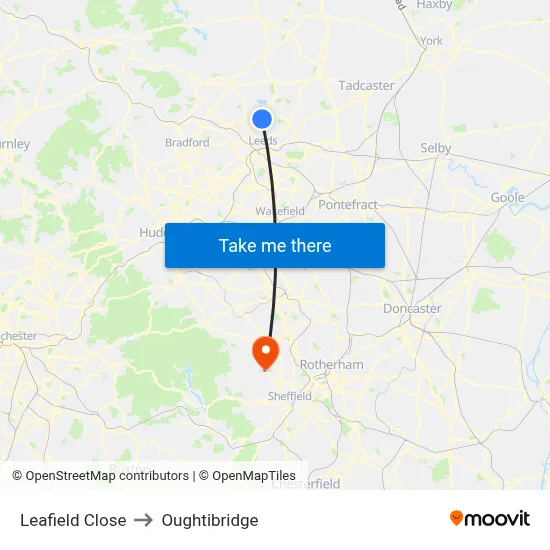 Leafield Close to Oughtibridge map