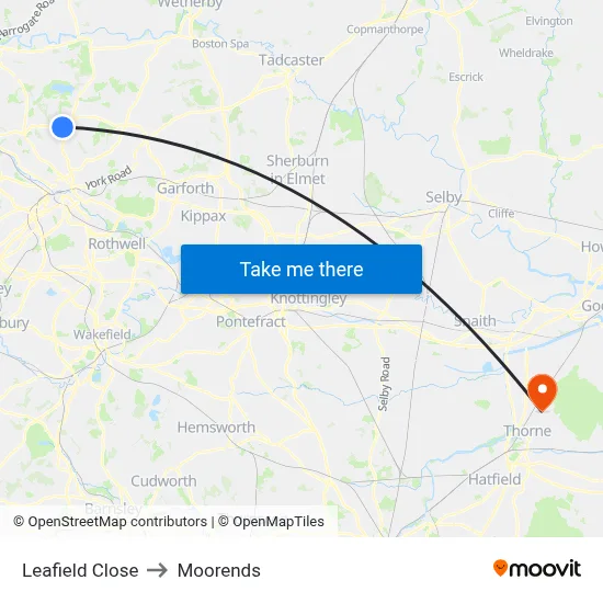 Leafield Close to Moorends map