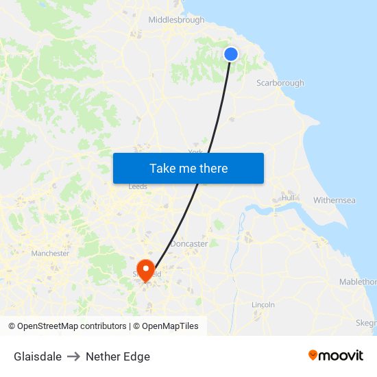 Glaisdale to Nether Edge map