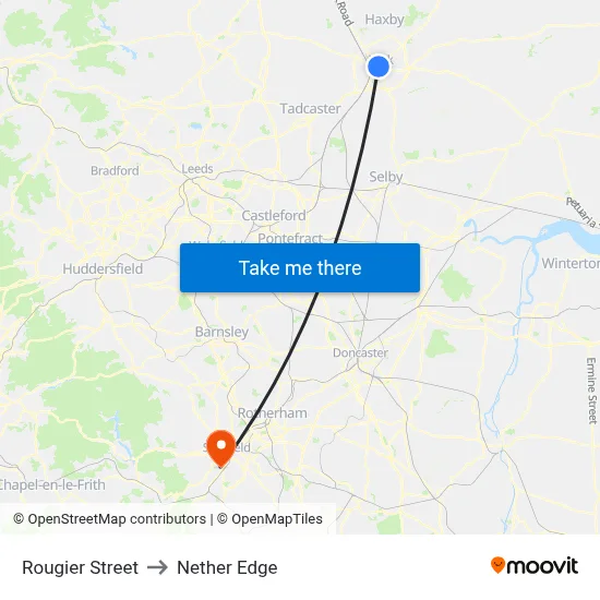 Rougier Street to Nether Edge map